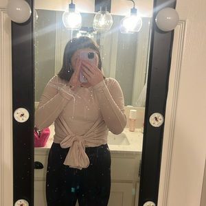 LULULEMON LONG SLEVE CROPPED SHIRT